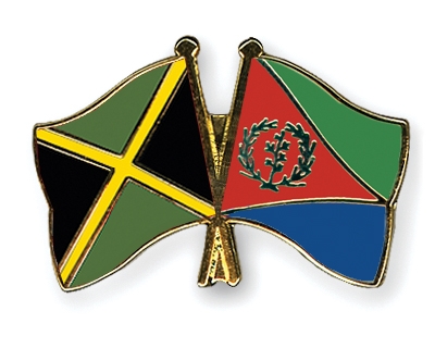 Fahnen Pins Jamaika Eritrea