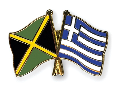Fahnen Pins Jamaika Griechenland