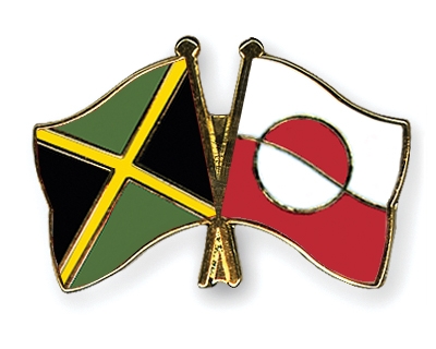 Fahnen Pins Jamaika Grnland
