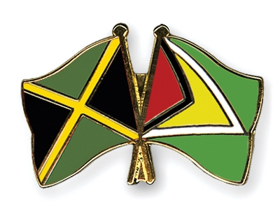 Fahnen Pins Jamaika Guyana