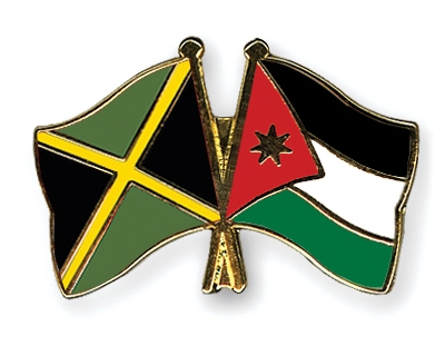 Fahnen Pins Jamaika Jordanien