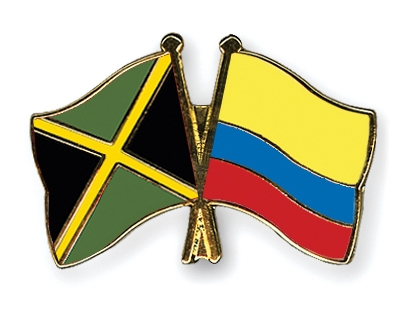 Fahnen Pins Jamaika Kolumbien
