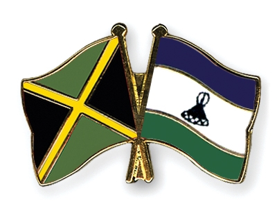 Fahnen Pins Jamaika Lesotho