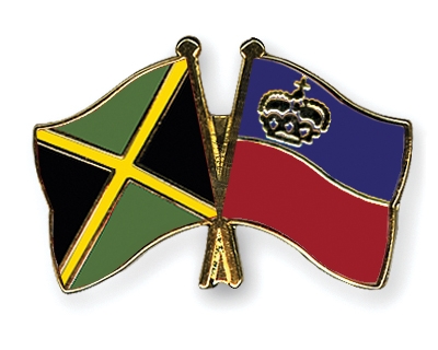 Fahnen Pins Jamaika Liechtenstein