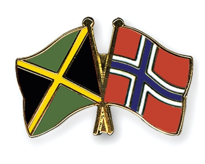 Fahnen Pins Jamaika Norwegen