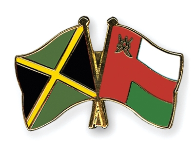 Fahnen Pins Jamaika Oman