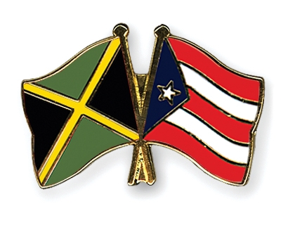 Fahnen Pins Jamaika Puerto-Rico