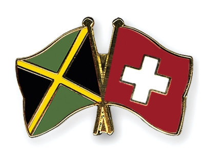 Fahnen Pins Jamaika Schweiz
