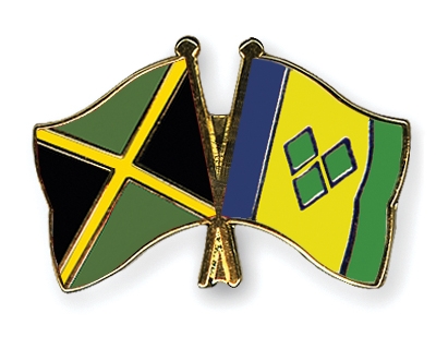 Fahnen Pins Jamaika St-Vincent-und-die-Grenadinen