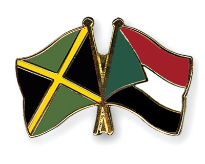 Fahnen Pins Jamaika Sudan