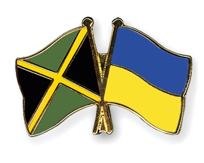 Fahnen Pins Jamaika Ukraine