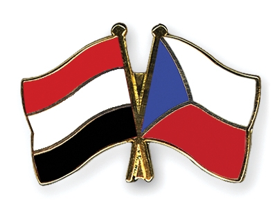 Fahnen Pins Jemen Tschechische-Republik