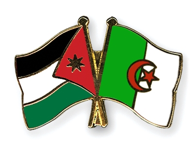 Fahnen Pins Jordanien Algerien