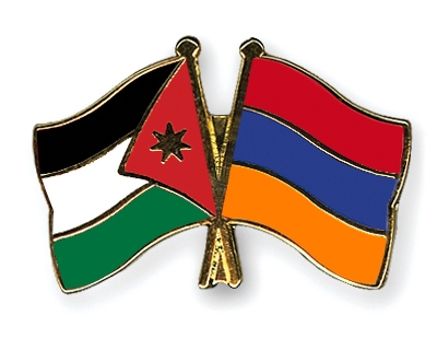 Fahnen Pins Jordanien Armenien