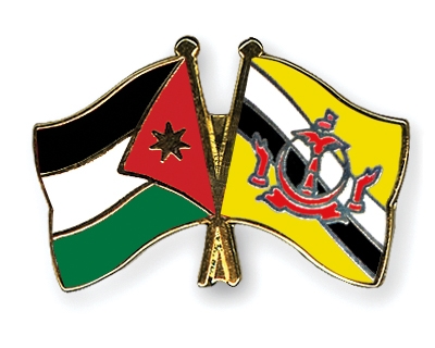Fahnen Pins Jordanien Brunei-Darussalam