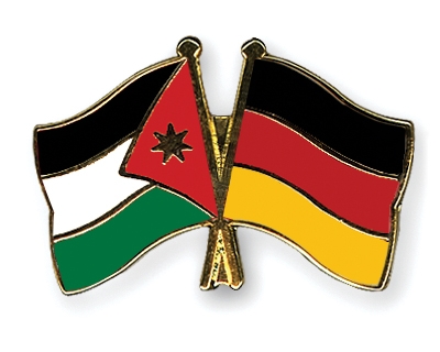 Fahnen Pins Jordanien Deutschland