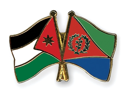 Fahnen Pins Jordanien Eritrea
