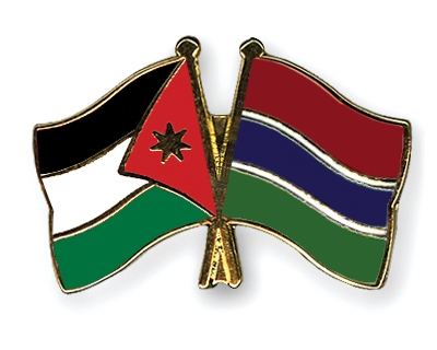 Fahnen Pins Jordanien Gambia