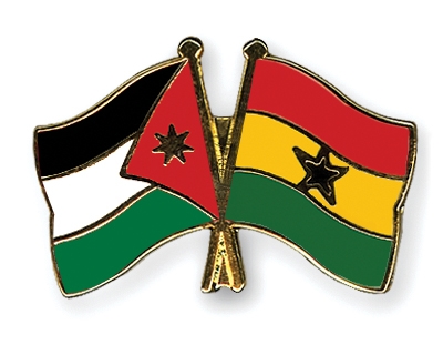Fahnen Pins Jordanien Ghana