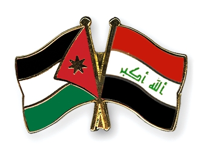 Fahnen Pins Jordanien Irak