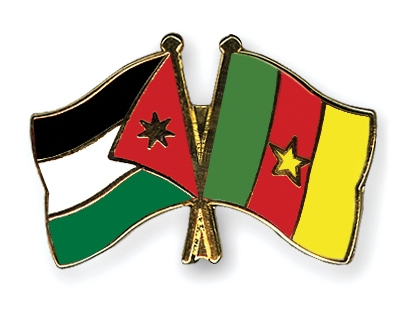 Fahnen Pins Jordanien Kamerun