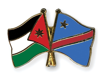 Fahnen Pins Jordanien Kongo-Demokratische-Republik