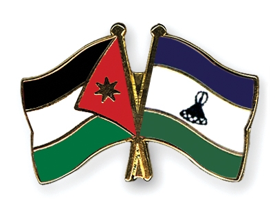 Fahnen Pins Jordanien Lesotho
