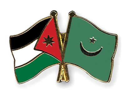 Fahnen Pins Jordanien Mauretanien