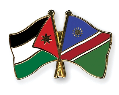 Fahnen Pins Jordanien Namibia