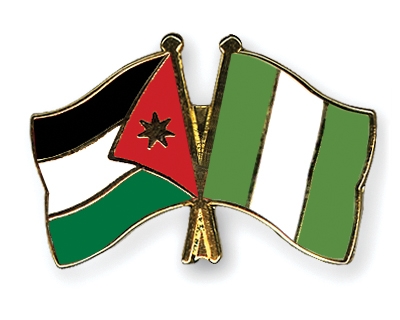 Fahnen Pins Jordanien Nigeria