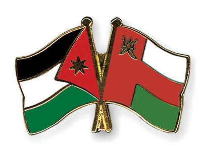 Fahnen Pins Jordanien Oman