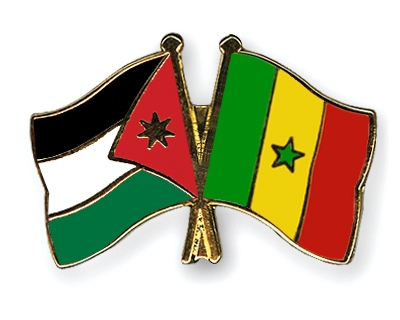 Fahnen Pins Jordanien Senegal