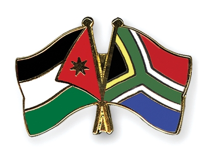 Fahnen Pins Jordanien Sdafrika