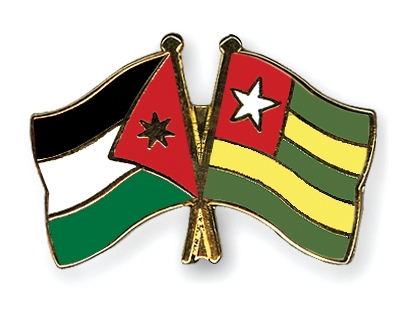 Fahnen Pins Jordanien Togo