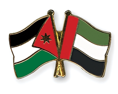 Fahnen Pins Jordanien Ver-Arab-Emirate