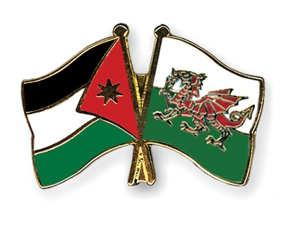Fahnen Pins Jordanien Wales