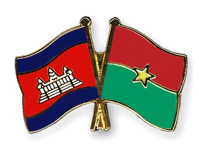 Fahnen Pins Kambodscha Burkina-Faso