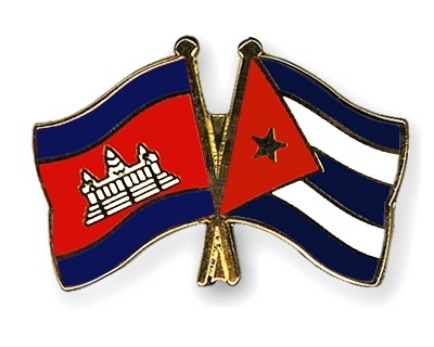 Fahnen Pins Kambodscha Kuba