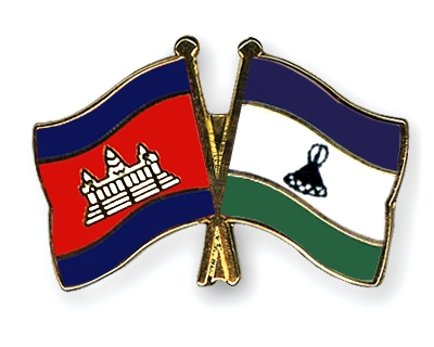 Fahnen Pins Kambodscha Lesotho