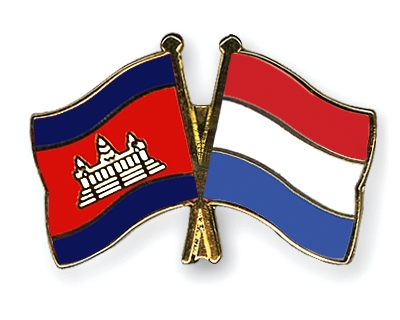 Fahnen Pins Kambodscha Niederlande