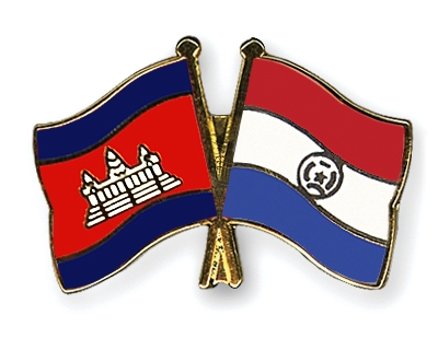 Fahnen Pins Kambodscha Paraguay