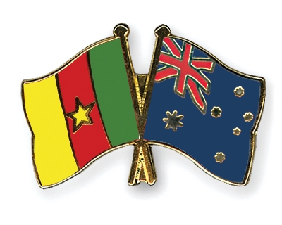 Fahnen Pins Kamerun Australien