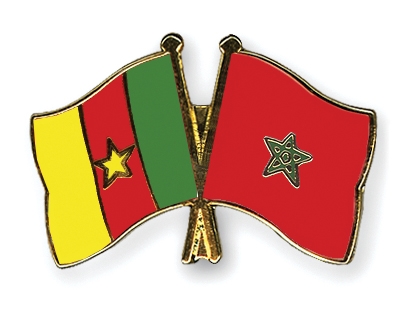 Fahnen Pins Kamerun Marokko