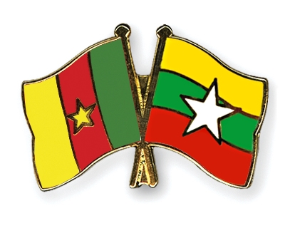 Fahnen Pins Kamerun Myanmar