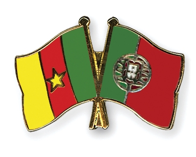 Fahnen Pins Kamerun Portugal