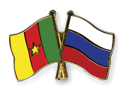 Fahnen Pins Kamerun Russland