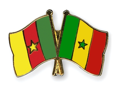 Fahnen Pins Kamerun Senegal