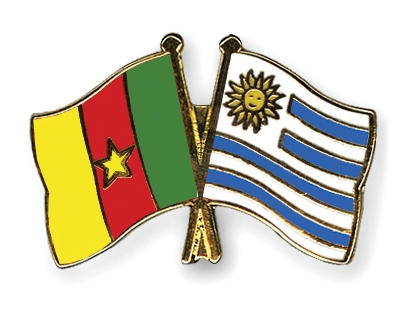 Fahnen Pins Kamerun Uruguay