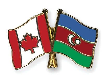 Fahnen Pins Kanada Aserbaidschan