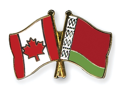Fahnen Pins Kanada Belarus